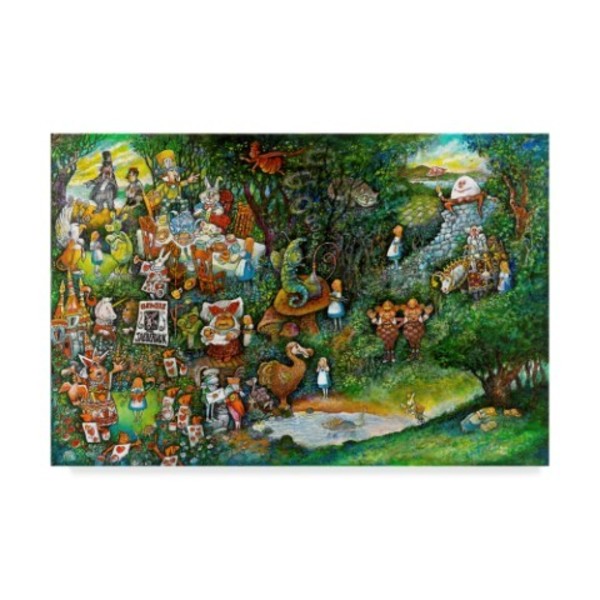 Trademark Fine Art Bill Bell 'Alice In Wonderland' Canvas Art, 22x32 ALI25567-C2232GG